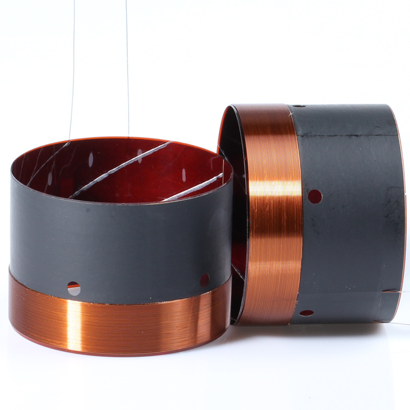 Copper Wire Roll - 低音ボイスコイルサブウーファー,50コア,黒,2層銅線,高出力,50.5mm, 2ユニット