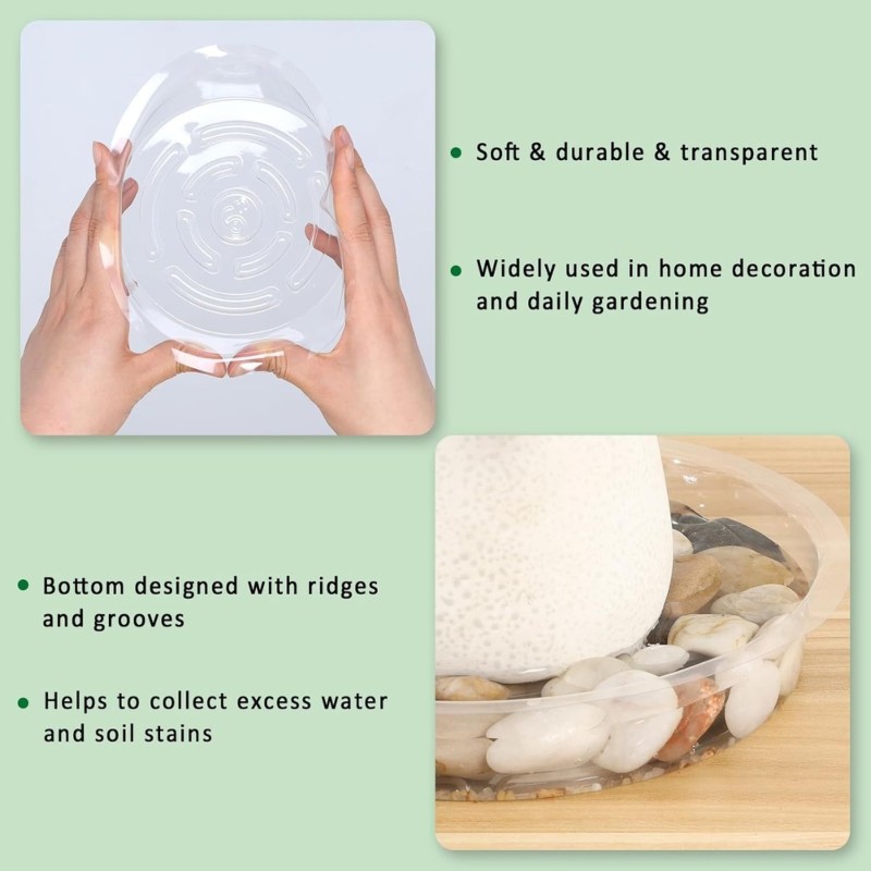 FYBL製 透明な植木鉢底皿（吸水トレー）20個入り - 屋 - Drip Tray Saucer のレビューと価格