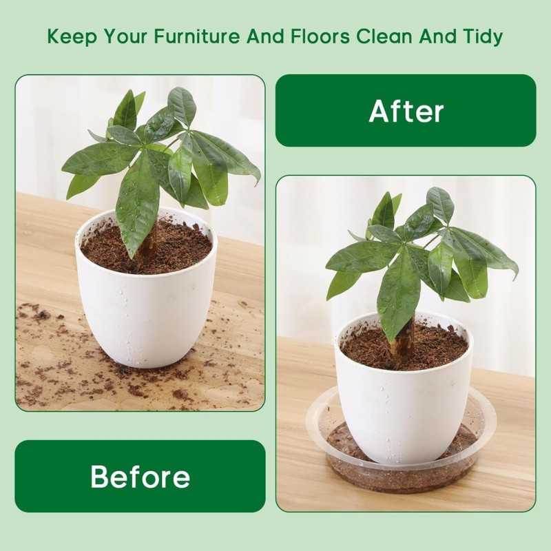 FYBL製 透明な植木鉢底皿（吸水トレー）20個入り - 屋 - Drip Tray Saucer のレビューと価格
