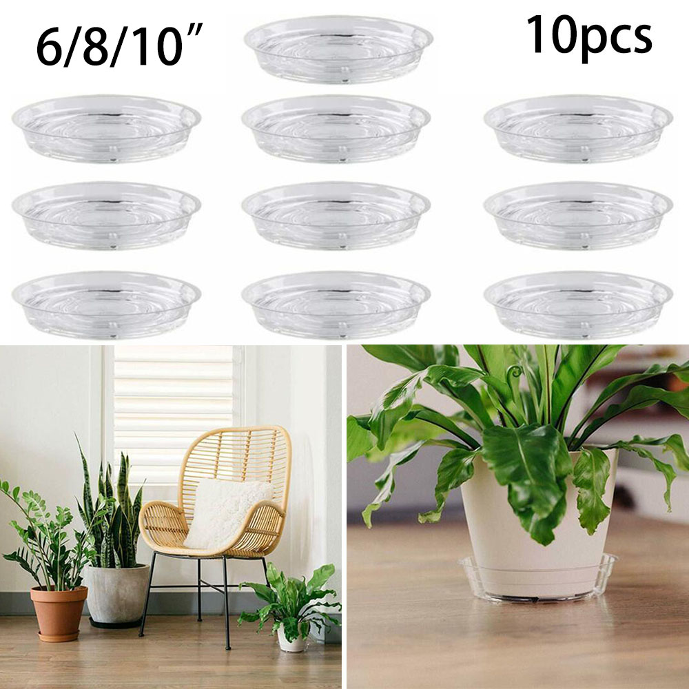 10個セット ガーデンプラントソーサー ドリップトレイ 樹脂 - Drip Tray Saucer のレビューと価格